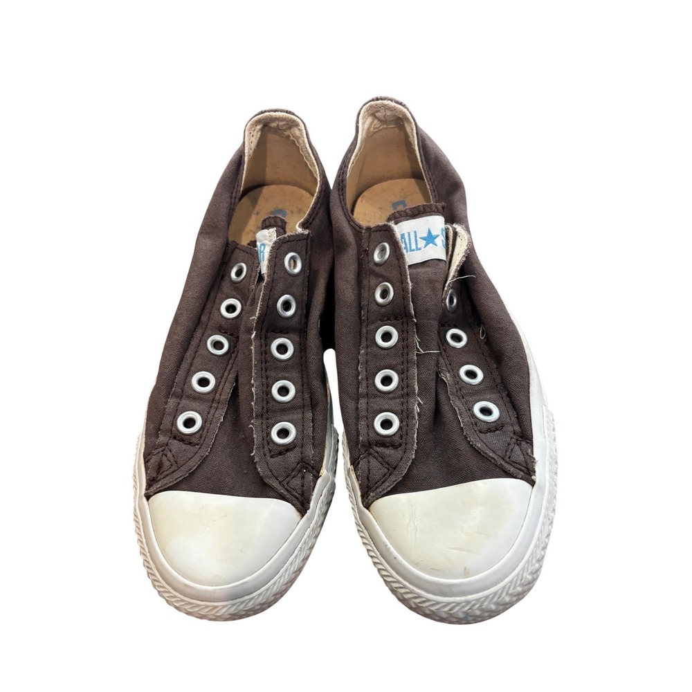 Converse All Star Slip On 6 Brown Chuck Taylor Canvas Low Top Sneakers